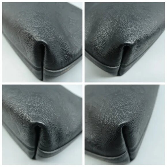 100% Authentic Louis Vuitton Sac Sport Black W/P Monogram Leather Shoulder Bag - Picture 6 of 12